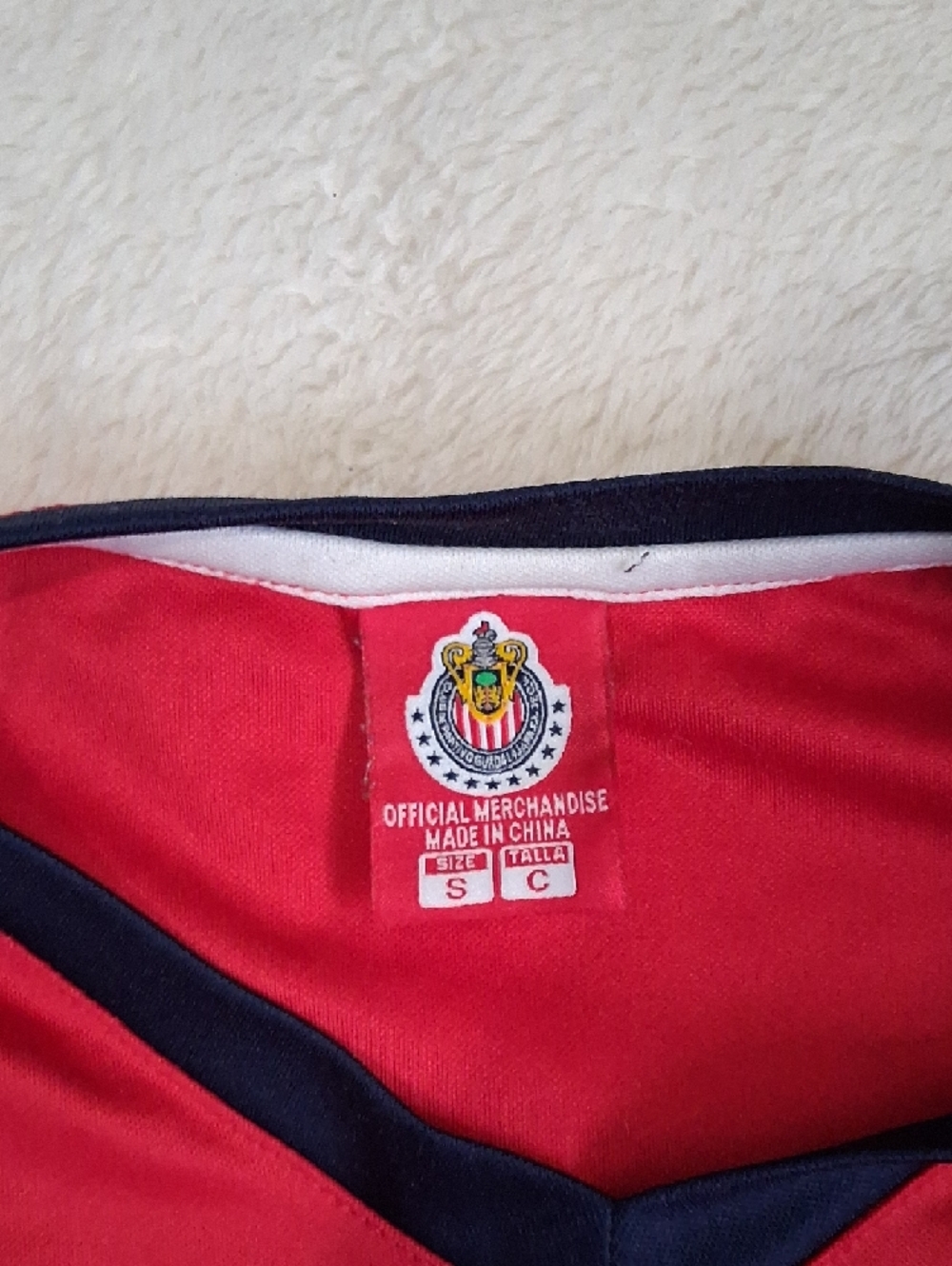 Civas Red Youth Soccer Jersey with Navy Trim - Picture 6 of 8